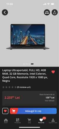 Laptop Ultraportabil Kruger&Matz, cu folia pe el