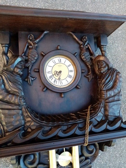 Pendula, ceas perete de dimensiuni impresionante in stilul Baroc, cuti