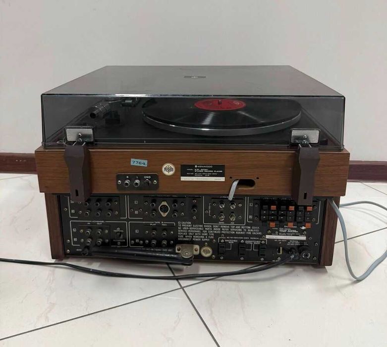 Винтидж аудио сет ресивър + грамофон KENWOOD - Made in Japan
