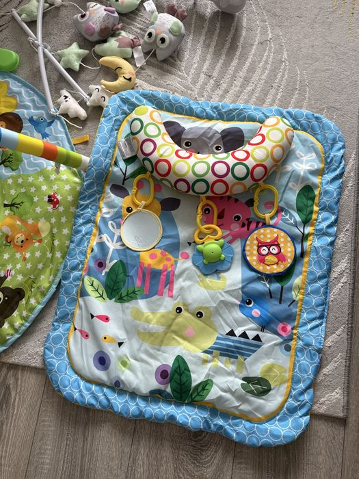 Активна гимнастика Чиполино,играчка за кошара и килимче за игра