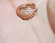 Стилни обеци rose gold