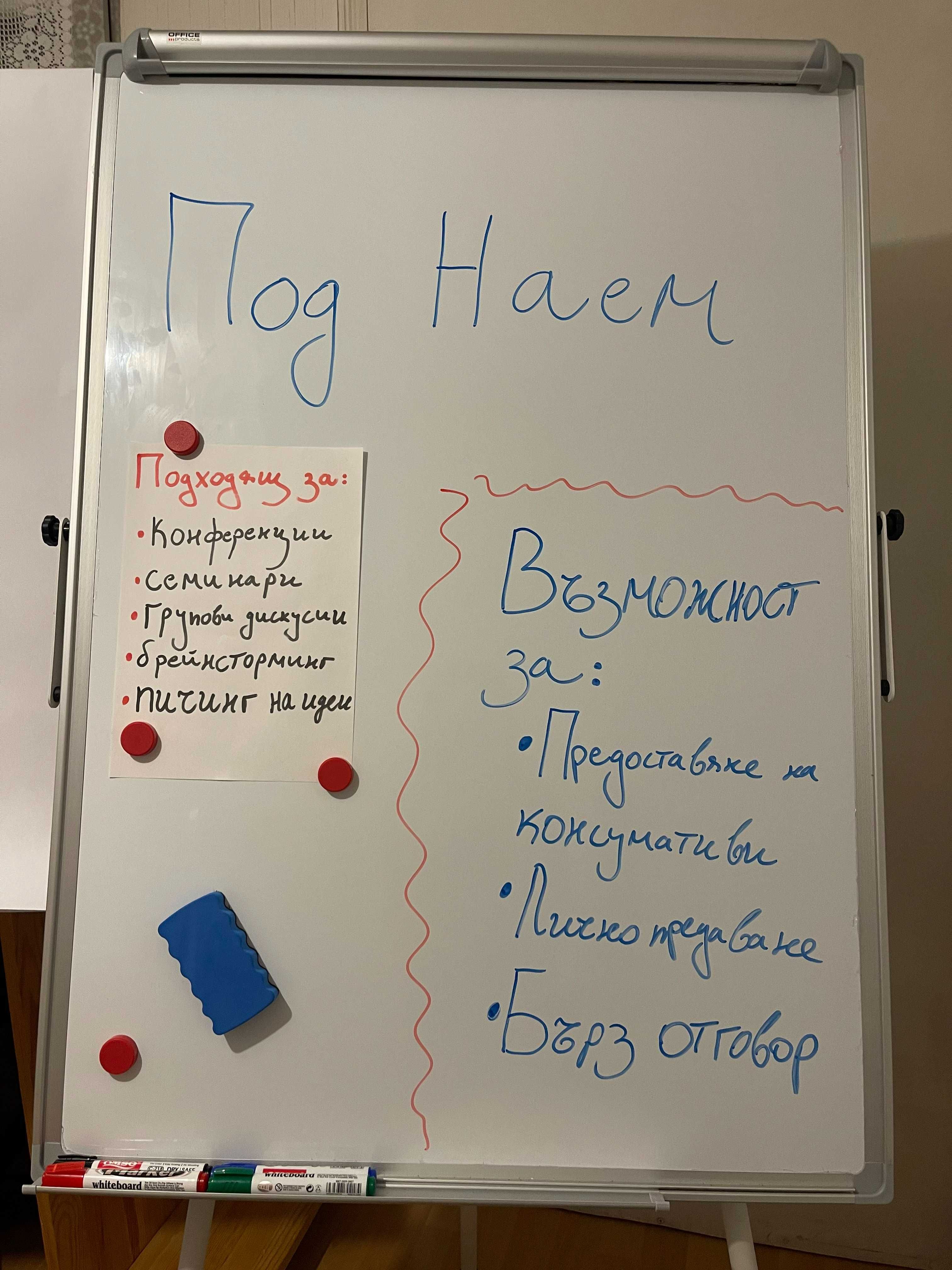 Магнитен Флипчарт Под Наем