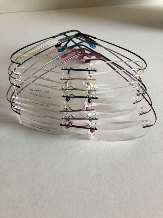Rame ochelari vedere titan tip silhouette cu balama si fara
