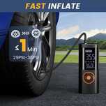 Pompă electrică pentru umflat anvelope auto, biciclete, moto și mingi