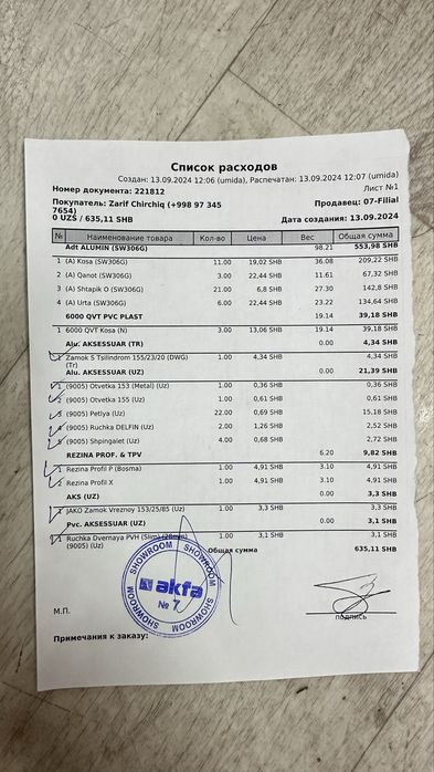 Акфа Akfa Окна Двери Эшик Ром