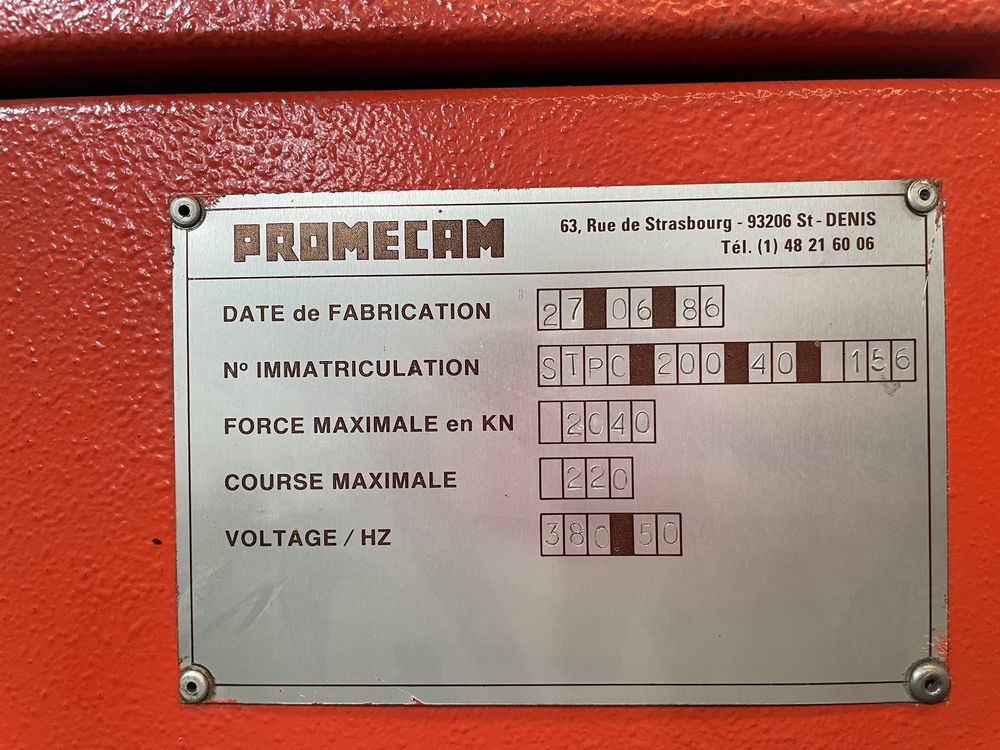 Abkant AMADA STPC 200/40