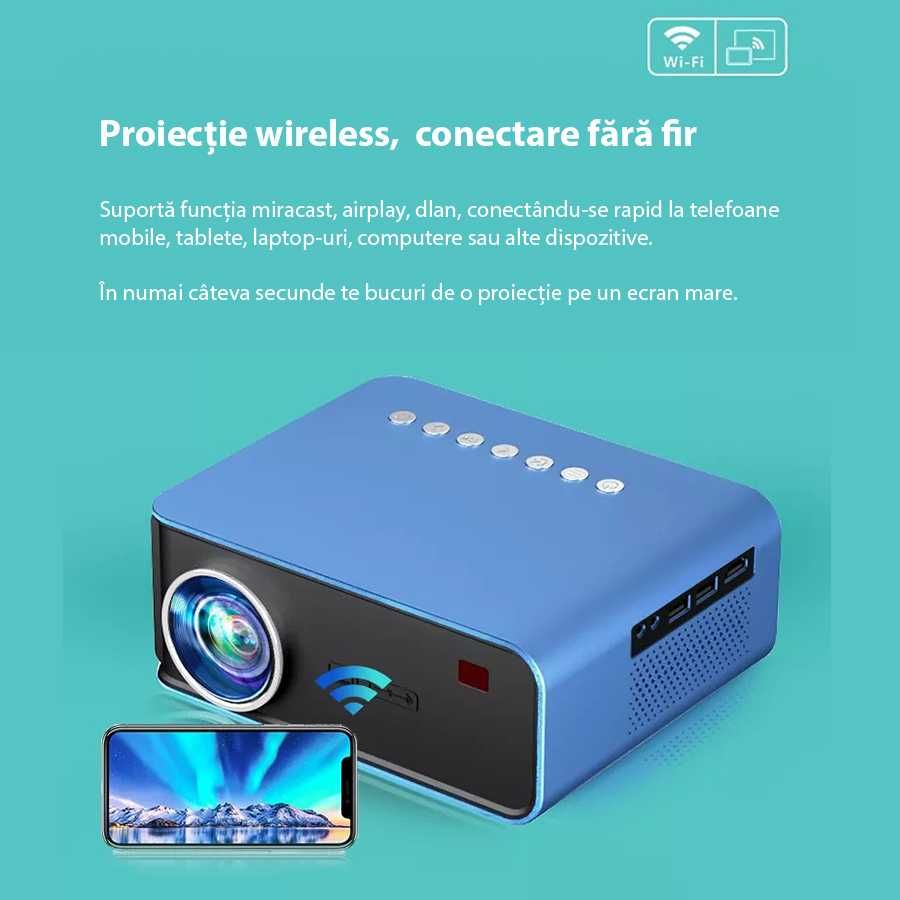Videoproiector portabil, Conexiune wireless, Conexiune telefon, USB