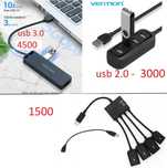Переходник USB HUB Vention USB 3.0 для флешки