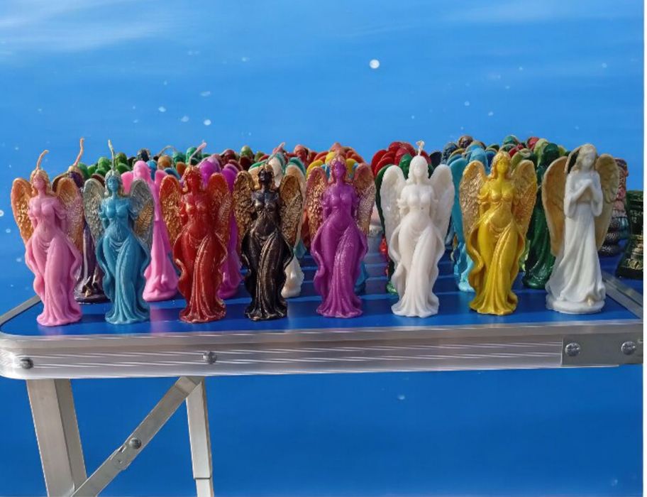 Новогодние свечи ручной работы