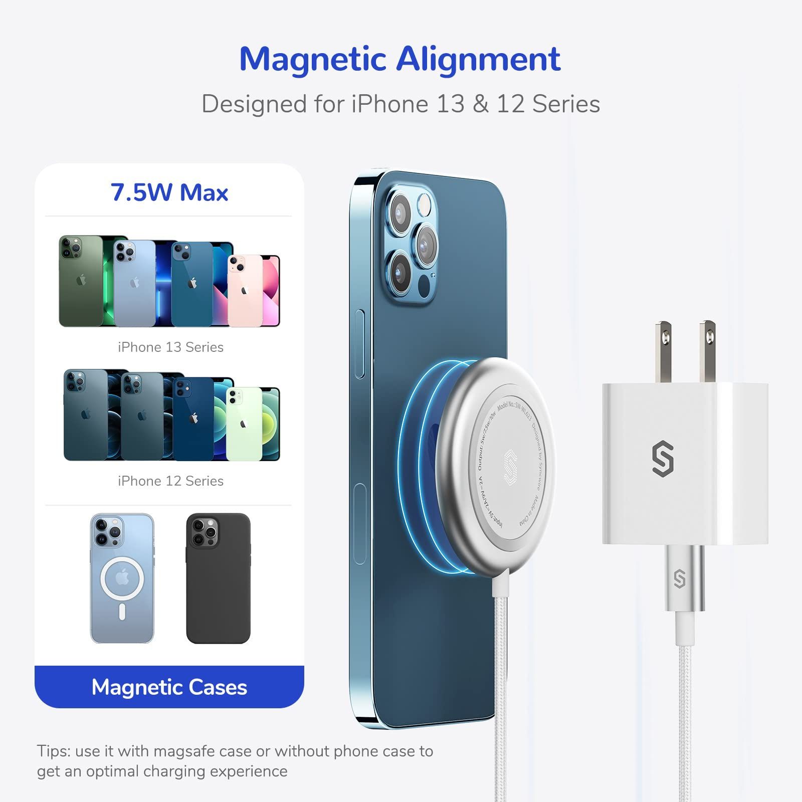Зарядно за iPhone, Airpods, магнитно
iPhone, Airpods с 20 W USB C адап