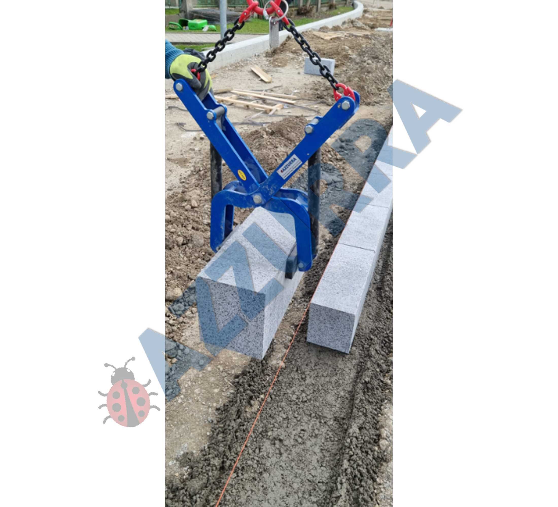 CLESTE borduri 1000 kg ridicare cu stivuitor sau macara