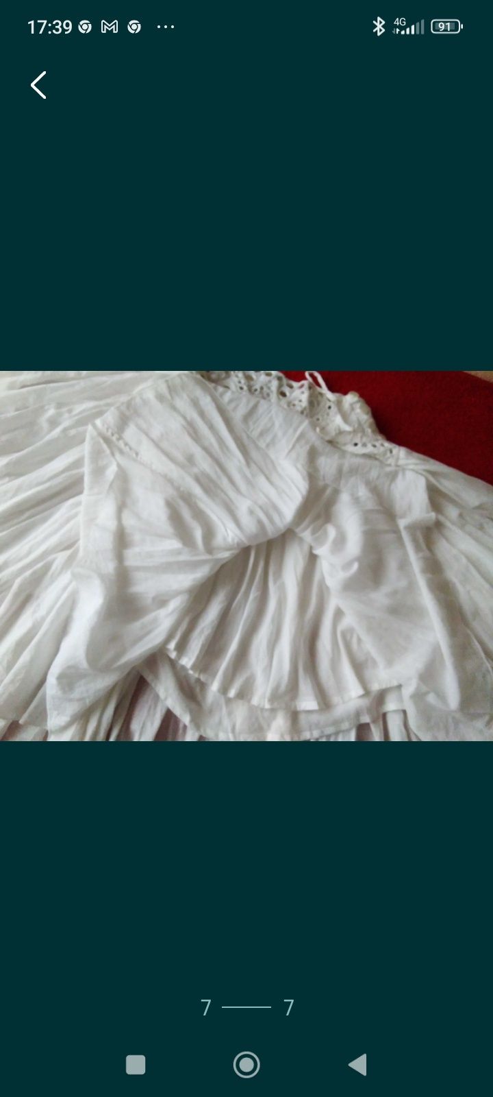 Fustă elegantă alba mar L