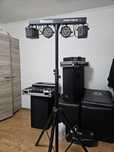 Beamz Partybar 2 lumini dj plus stativ si Controller dmx