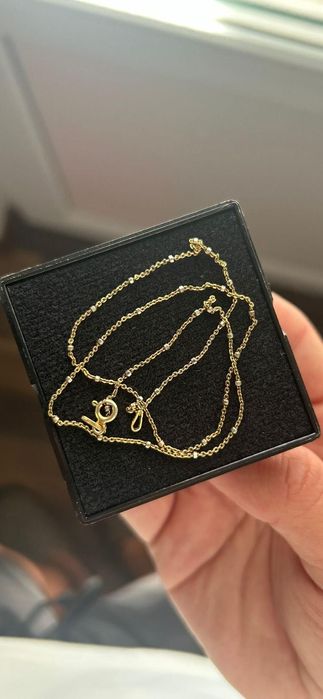 Lănțișor suflat cu aur nou nouț