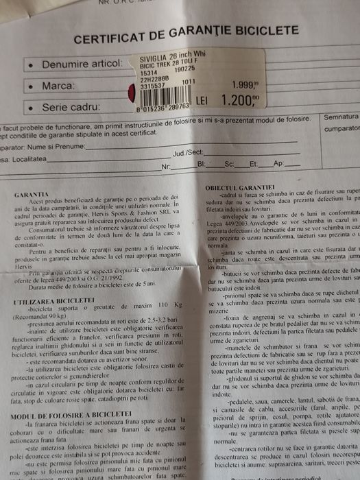 Bicicletă SIVIGLIA
