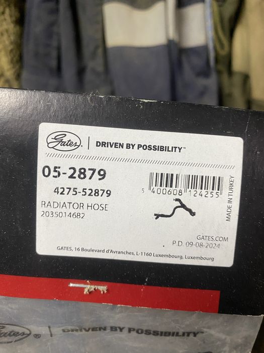 Шланг радиатора мерс GATES 05-2879 Rad MERCEDES-BENZ C-Class, CLC