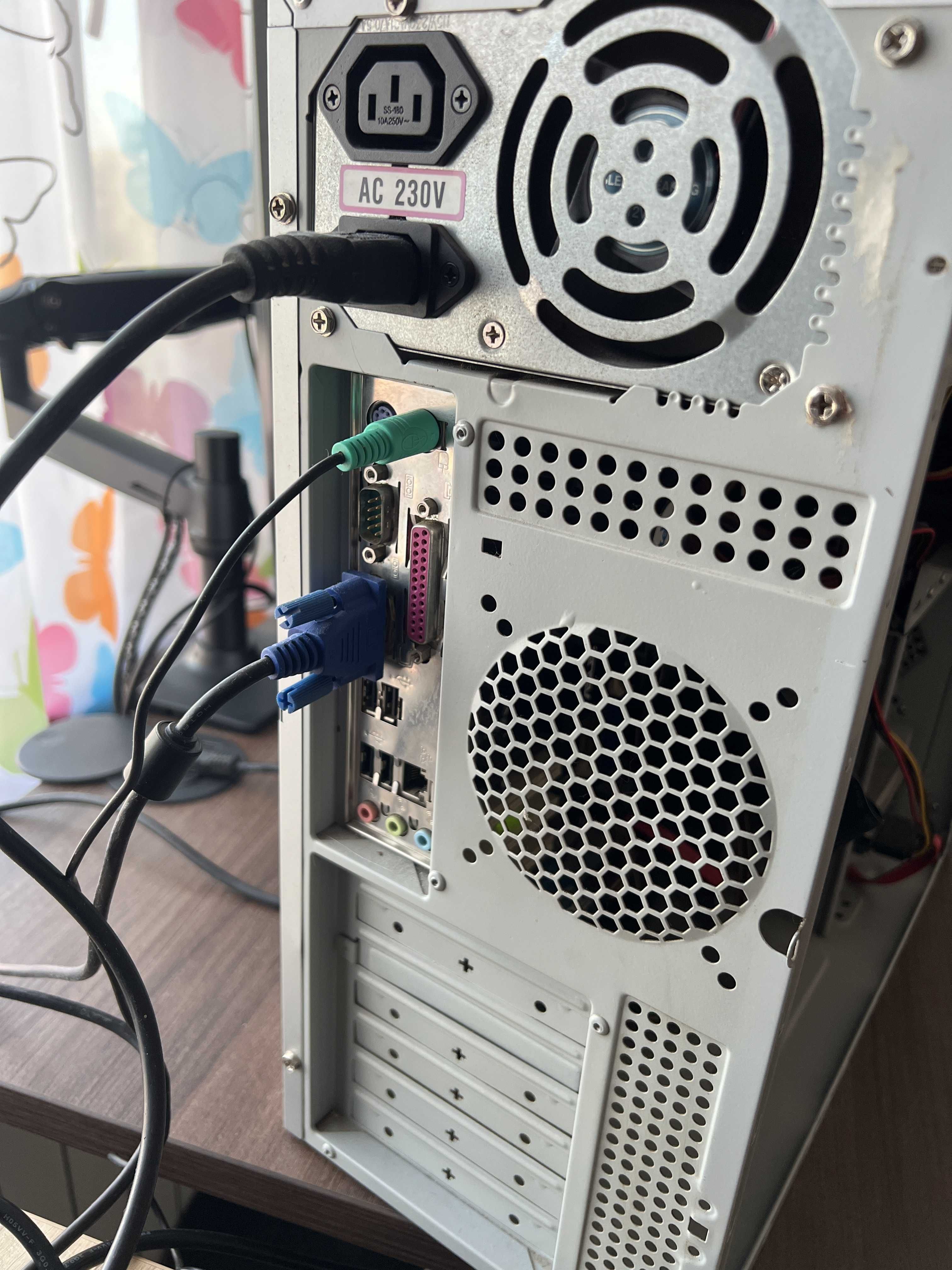 Стар Компютър (ASUS P5PE-VM + Celeron 3.06) + 17инч Монитор - РАБОТЕЩ