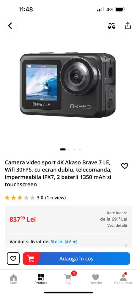 Camera Actiune AKASO Brave7 LE Plus  sigilate