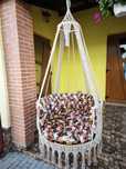 Fotoliu suspendat leagan macrame