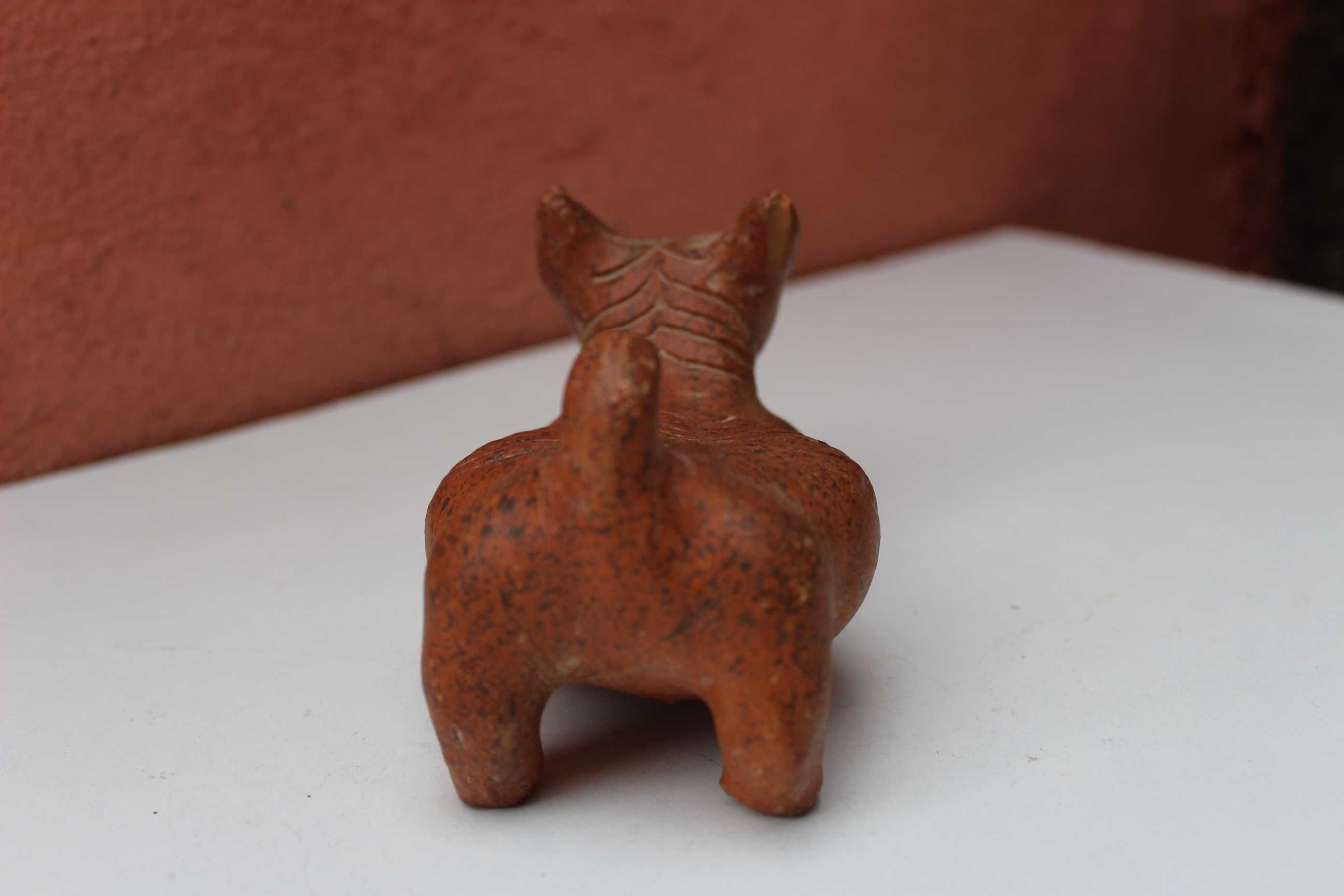 Piesa ceramica de colectie caine AZTEC - Mexico, lucrata manual