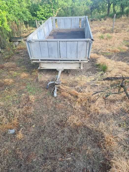 Remorca pentru jeep tractor usoara zincata lungime 3.50m latime 1.60m