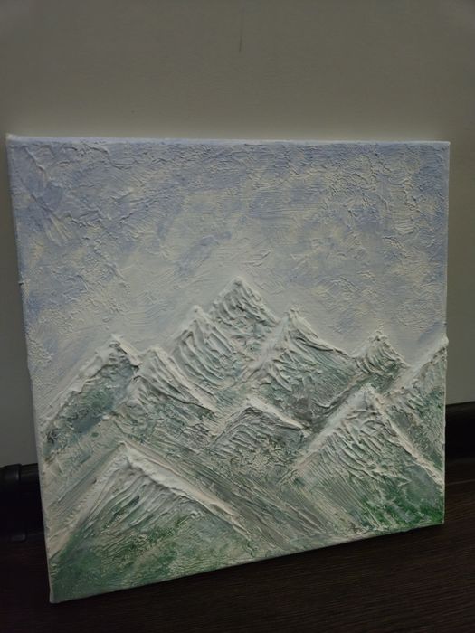 Картина с текстура "Winter scape"