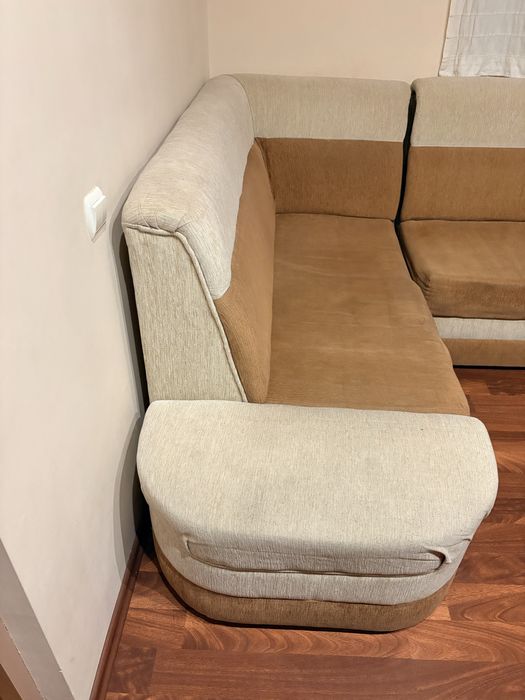 Coltar extensibil maro/bej