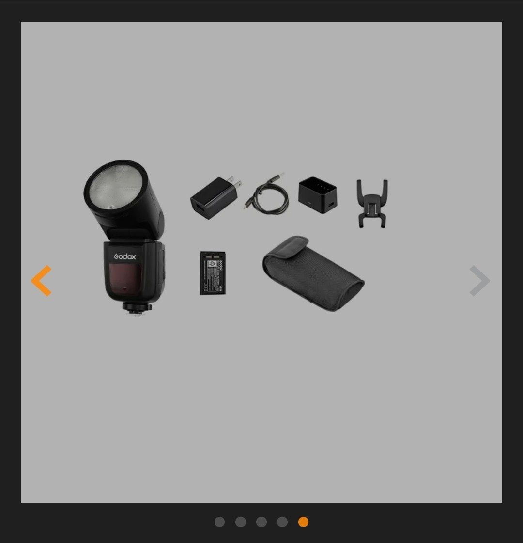 Godox V1 Blit TTL cu Cap Rotund pentru Nikon