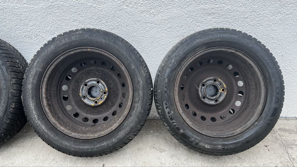 Jante otel 5x112 R16 cu anvelope M+S 215/55 R16