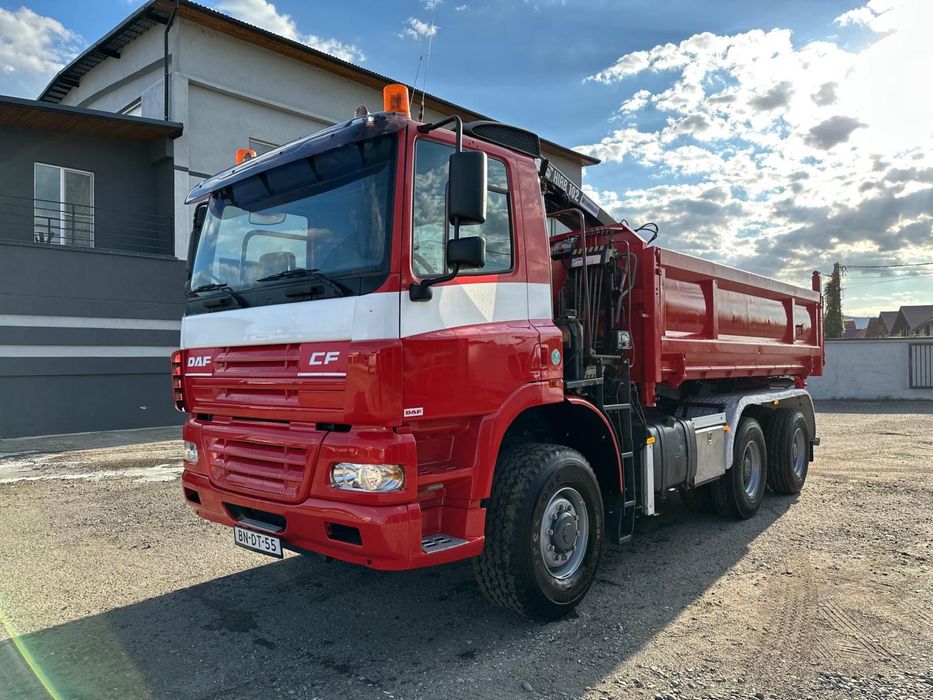DAF CF 6x6 cu macara HIAB GRAIFER ginaf