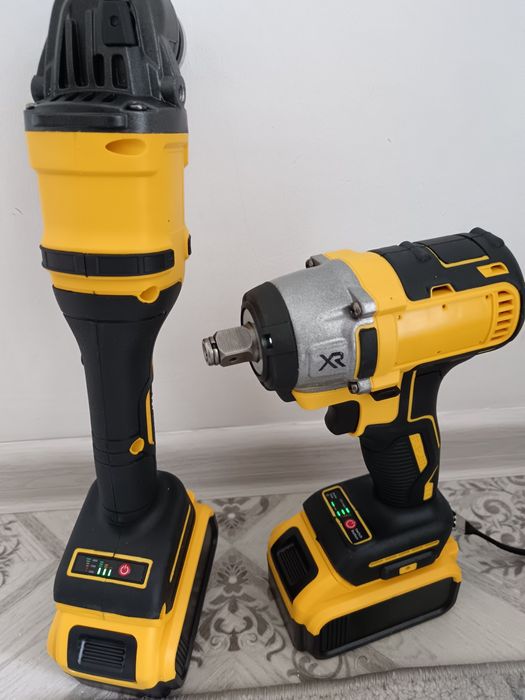 Акция! !! Набор 2в1 гайковерт+болгарка, ушм, шруповерт и гайковерт