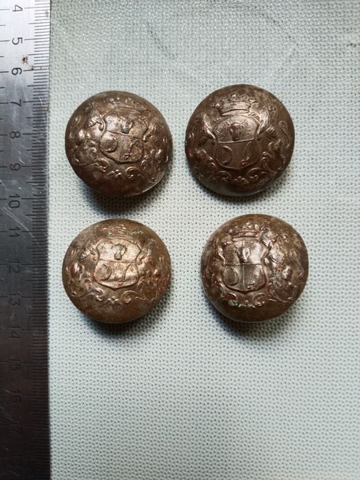 Пуговица Ливрейная, 4 штуки, царизм