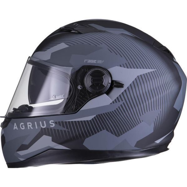 Casca Moto NOUA pe negru mat cu ochelari soare si 4 STELE SHARP, S-XL