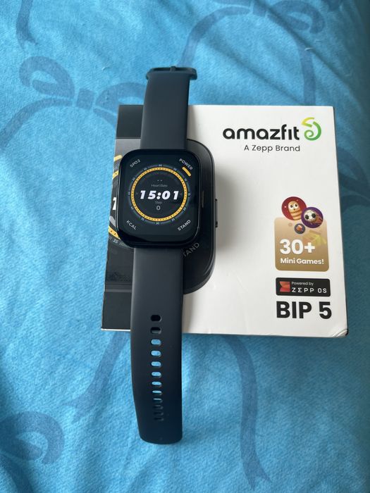 SmartWatch Ceas Inteligent Amazfit BIP 5, Android si IOS Soft Black