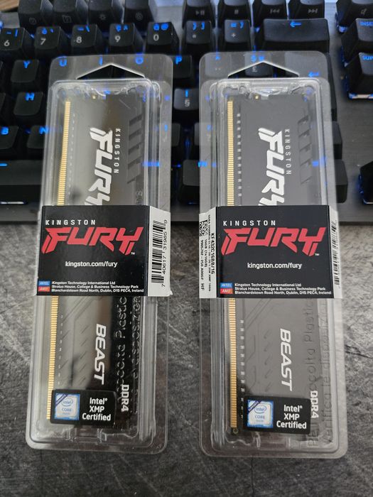 Kit Memorie ram Kingston fury 32gb (2 x 16 gb) noi ddr4 3200