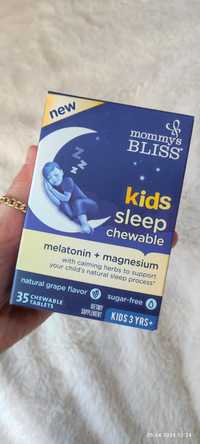 Детский мелатонин с магнием. Mommys bliss. В наличии