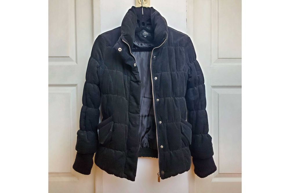 Geaca neagra catifea dama, S