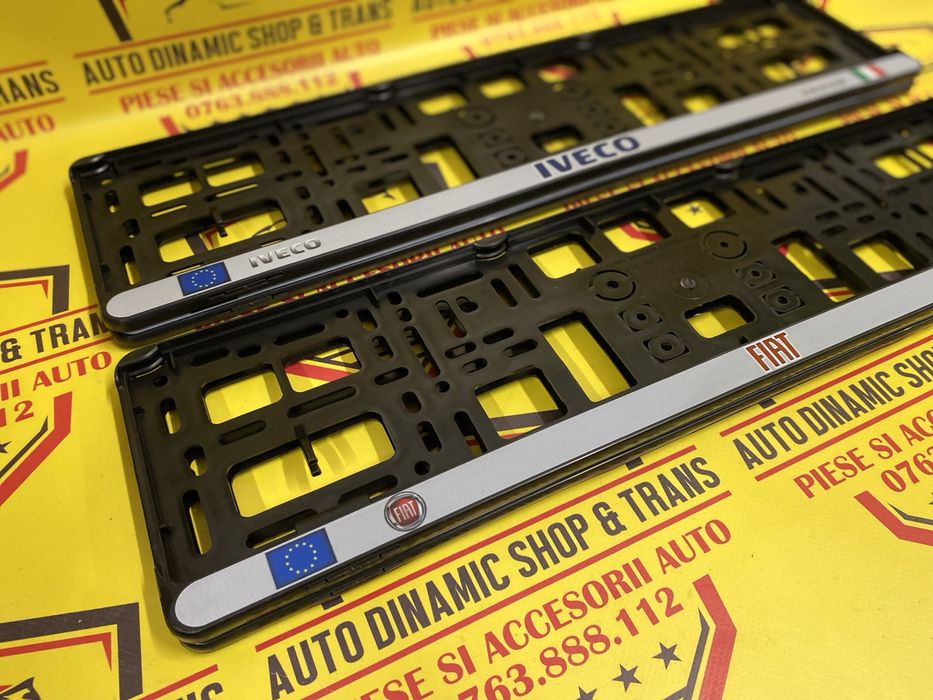 Set 2 suporti numar numere inmatriculare Iveco Fiat