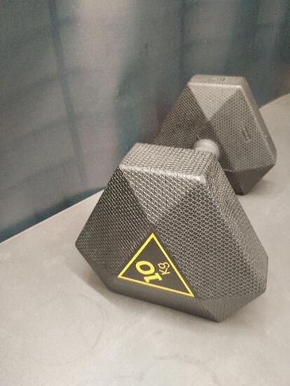 Gantera 10kg Hex Dumbbell - produs resigilat - (SecondHand) Decathlon