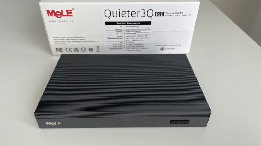 Mini PC MeLE Quieter 3Q Fanless 16GB/512GB