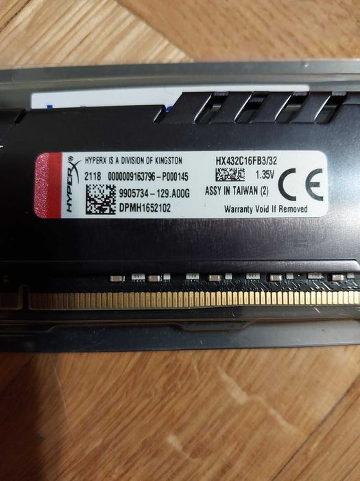 32GB 3200Mhz CL16 - HyperX Fury