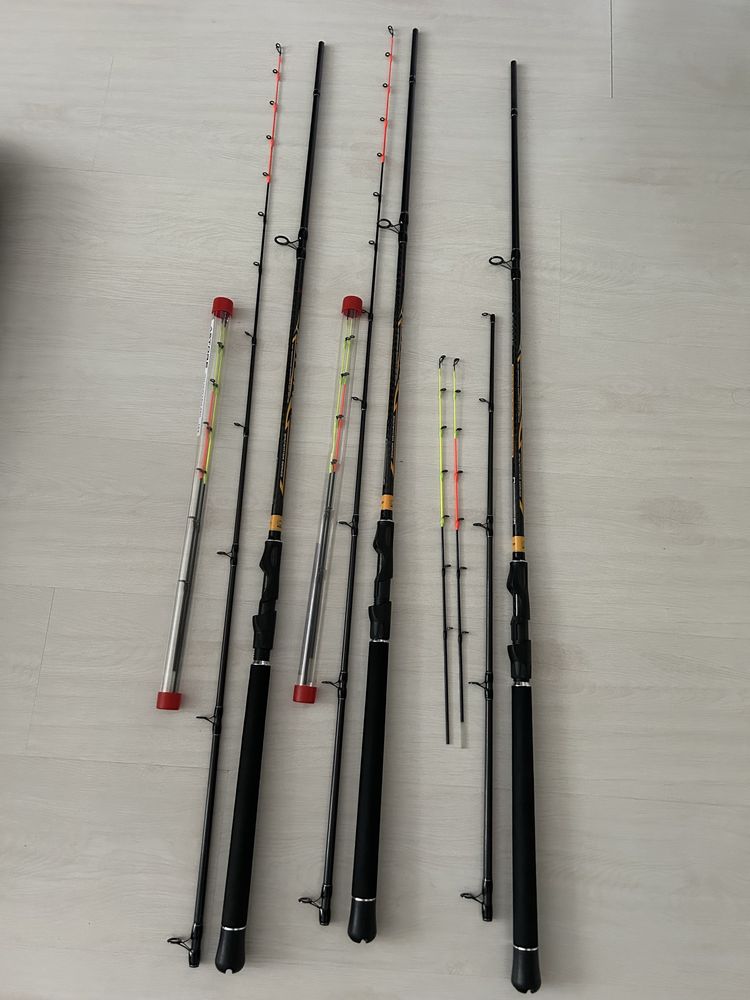 Lansete Trabucco Astore Iso Hunter 2,40m,250gr,2+3 buc,1200 lei.