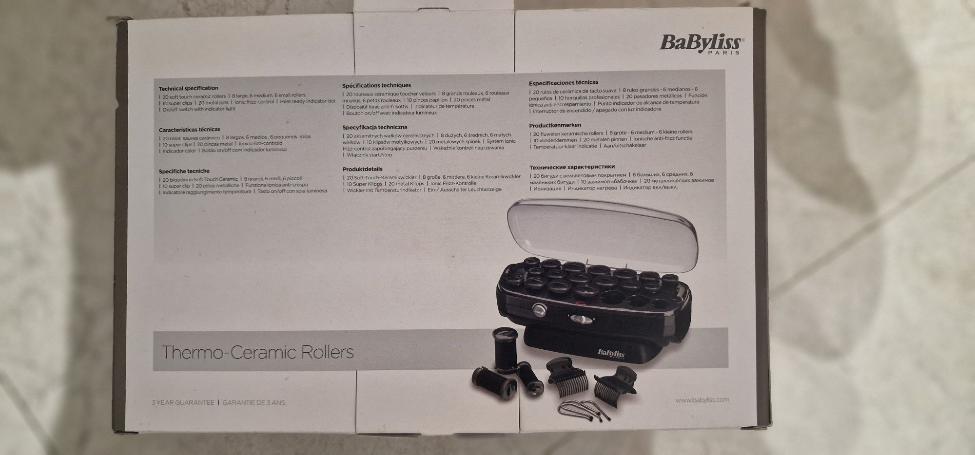 Електрически ролки за коса BaByliss RS035E, 20бр., Керамично покритие