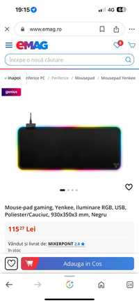 Mouse pading gaming nou