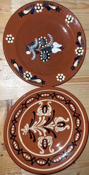Set 2Farfurii mari vintage ceramică de colecție