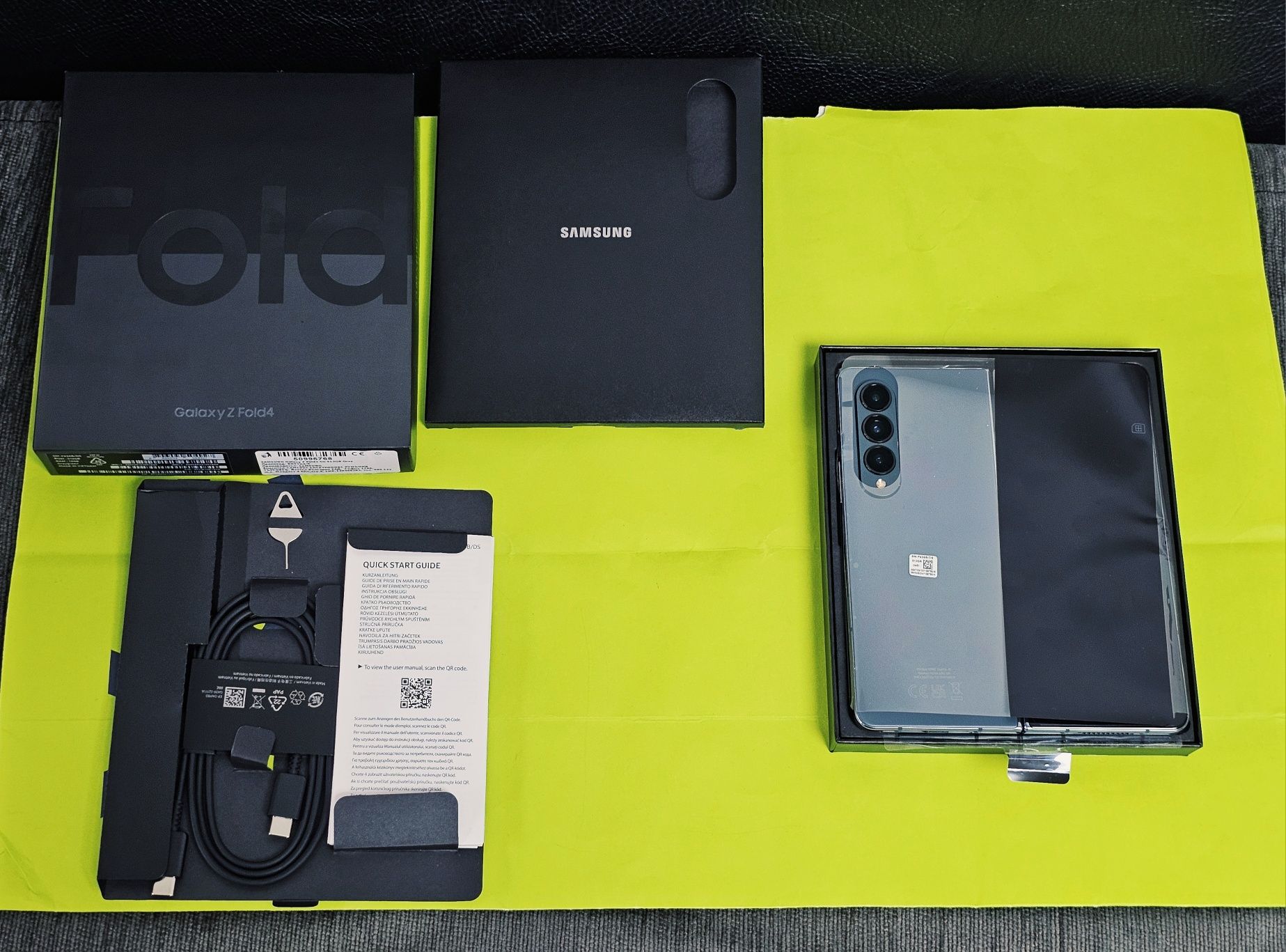 KATO HOB 512GB Samsung Galaxy Z Fold 4 Гаранция Yettel 2027 Gray Green