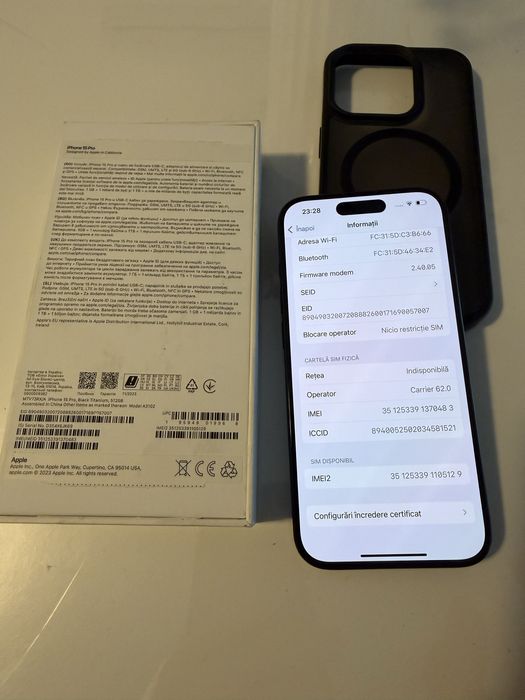 Iphone 15 PRO 512GB - Impecabil, exact ca si unul NOU