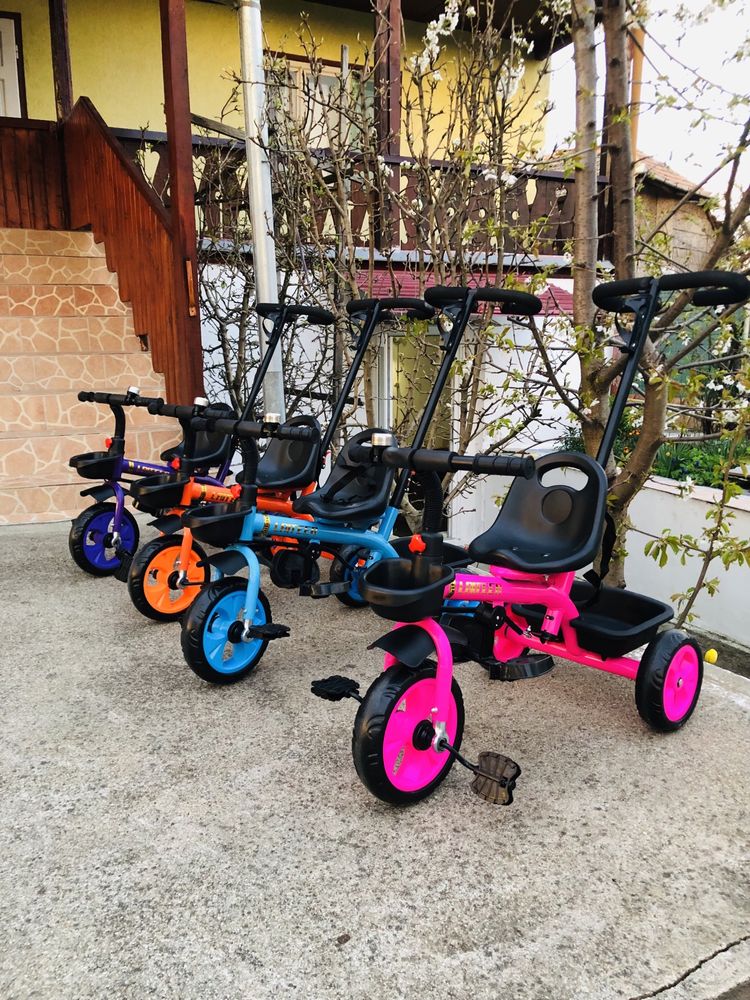 Mini Triciclete pentru copii cu maner parental