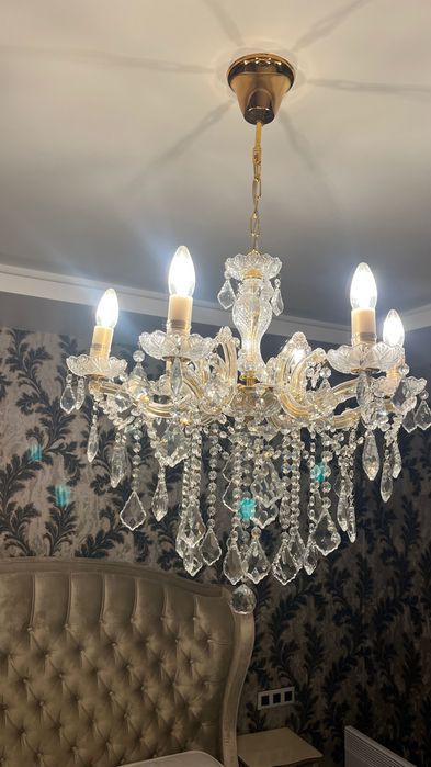 Висящ лампион с кристали