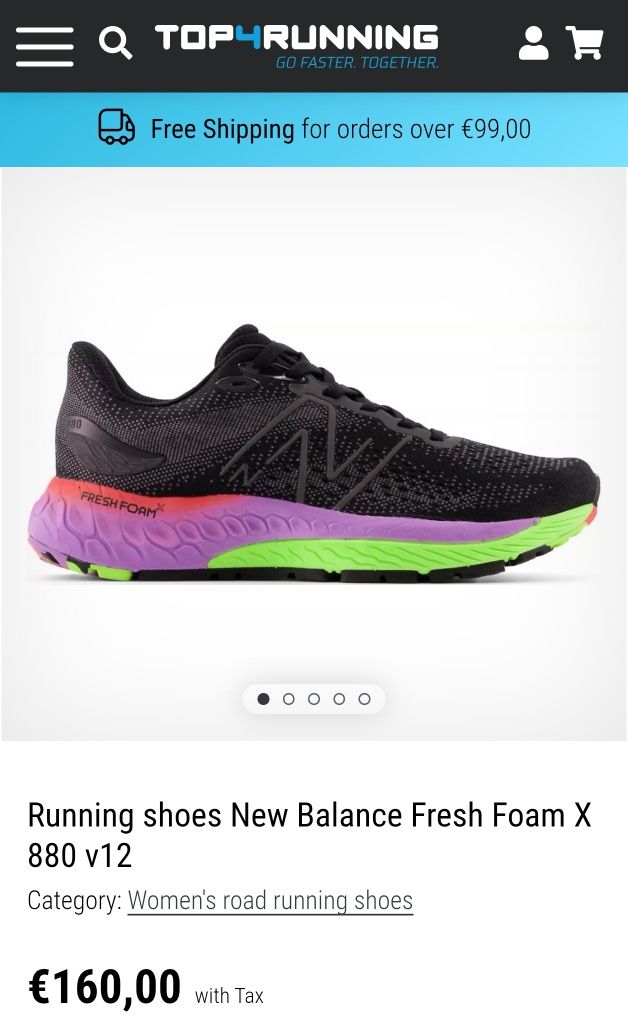 New balance fresh foam X880 v12